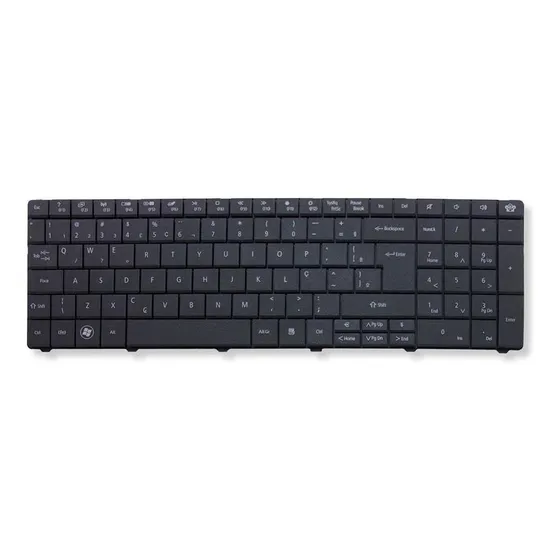 Teclado Notebook Gateway Ne56r Ne56r22b Nv50a Nv53a Nv55c Br Cor Preto Idioma Português Brasil