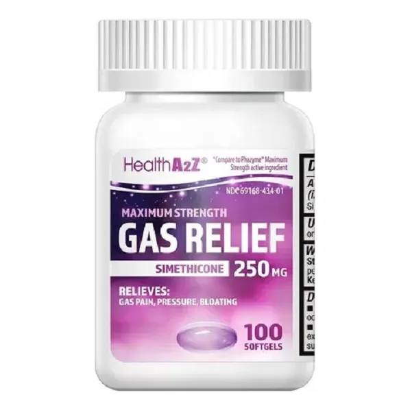 Anti-gas Alivio Rápido Extra Fuerte Simeticona 250mg 100cáp