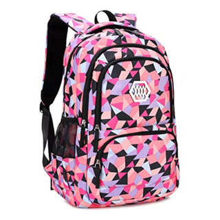 Mochila Infantil Com Estampa Geométrica Bansusu Para Meninas Mochila Infantil Com Estampa Geométrica Bansusu Para Meninas