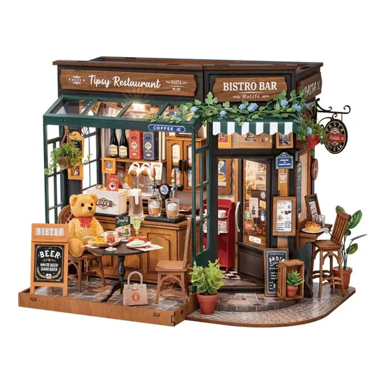 Casa Miniatura Tipsy Restaurant - Rolife Diy Mini House Color Multicolor
