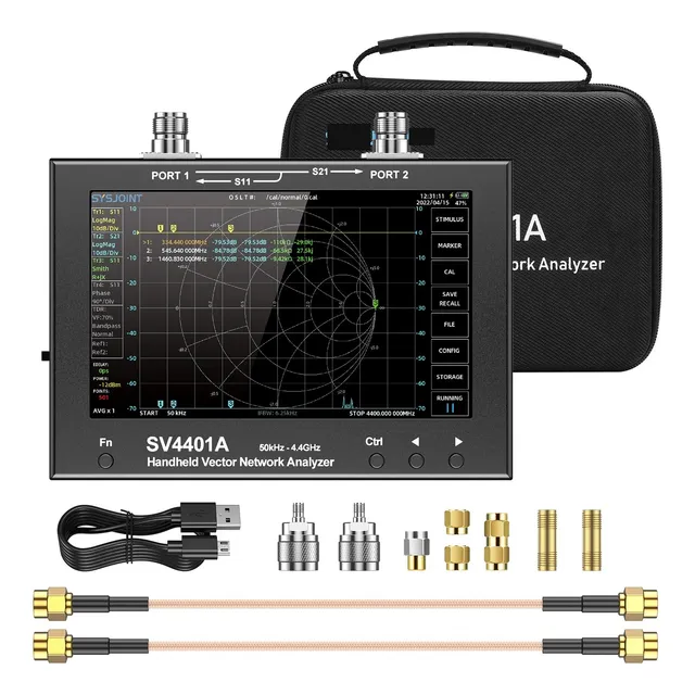 Analizador De Antena De Red Vectorial Vna Vna, Lcd Táctil