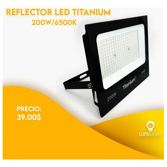 Reflector Led 200w 6500k  Titanium De Mercury