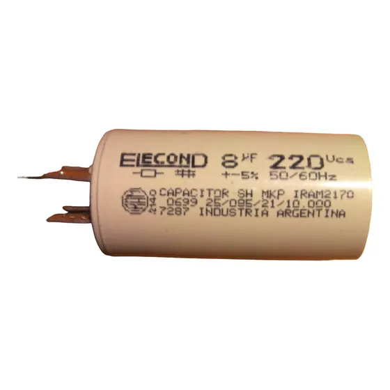 Capacitor Elecond Para Iluminacion 8uf 220vac
