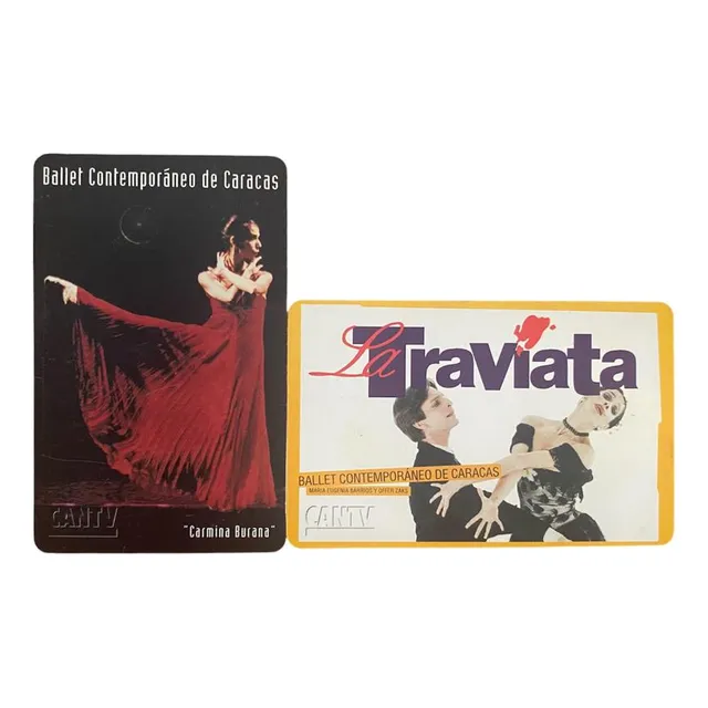 Tarjetas Telefonicas Ballet Contemporáneo De Caracas