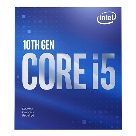 Processador gamer Intel Core i5-10400F BX8070110400F de 6 núcleos e  4.3GHz de frequência