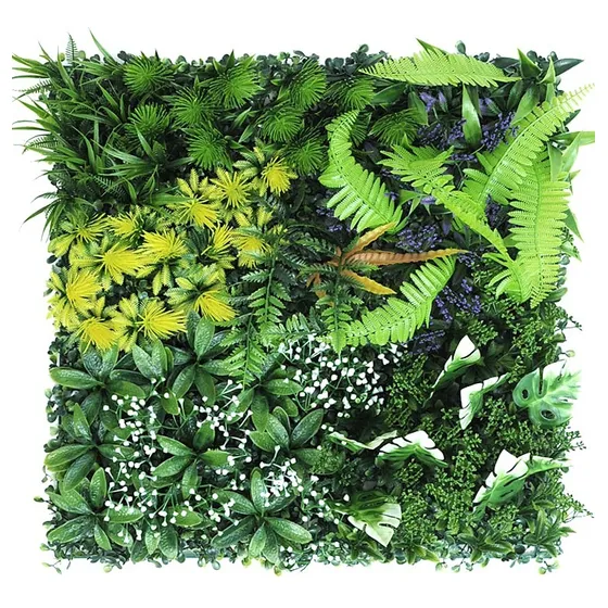 Jardin Vetical Artificial Panel Decoración Pared 50x50 Cm 