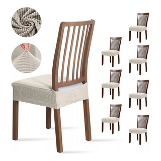 Fundas Elásticas Para Sillas De Comedor Con 8 Fundas Fundas Elásticas Para Sillas De Comedor Con 8 Fundas