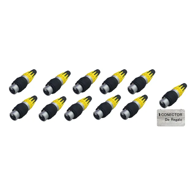 10 Conectores Ec3fxx-wr Canon Hembra Water Resist Eurosound®