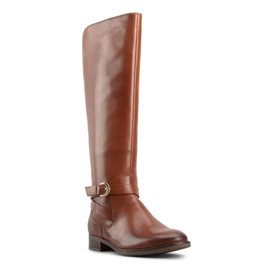 Bota Alta Cuero Cafe Clarks