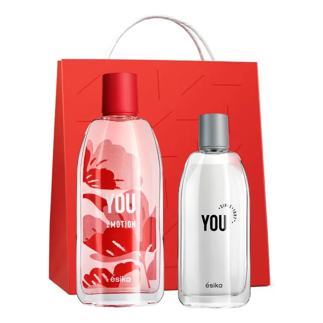 Set You Emotion Ésika Perfume + You 50 Ml  + Bolsa De Regalo