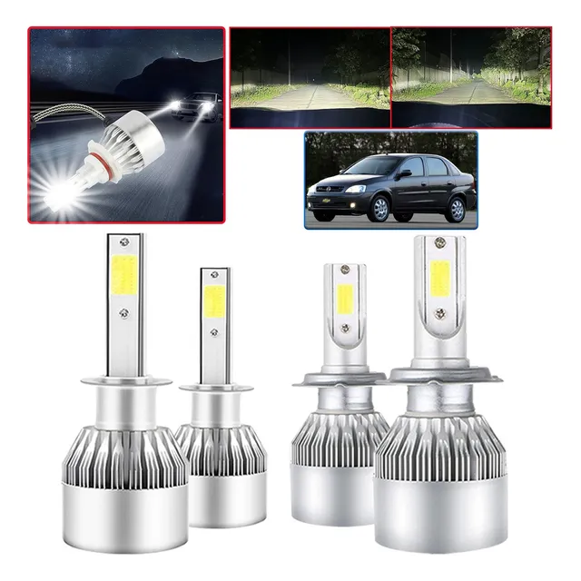 For Chevrolet Kit Focos Delanteros De Led Luz Alta/baja