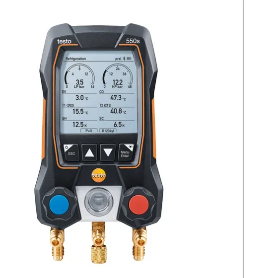 Juego Manometro Analizador Inteligente 550s Testo