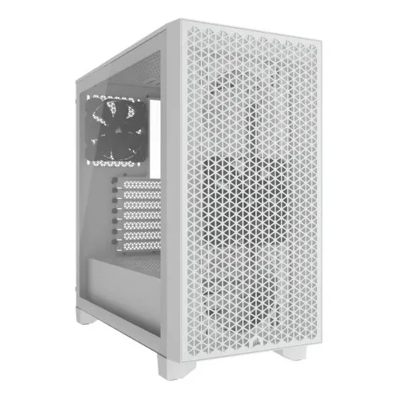 Case Gamer Corsair 2x Fan 12cmm Lateral Vidrio Frente Blanco