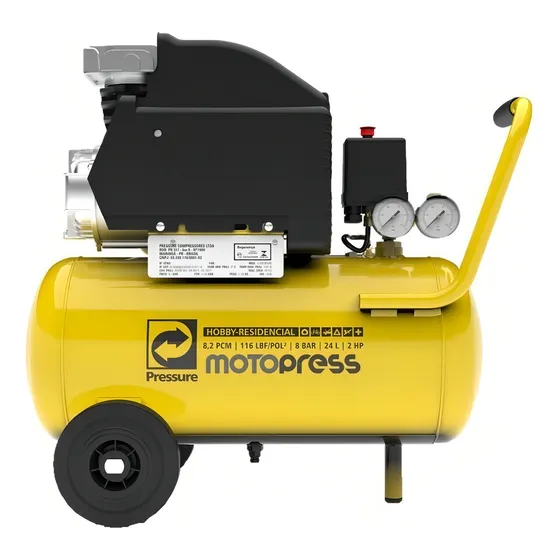 Compressor de ar elétrico portátil Pressure WP8225L 24L 2hp 220V