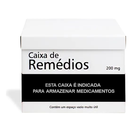 Caixa Organizadora De Remédios Em Aço Tarja Preta Geguton