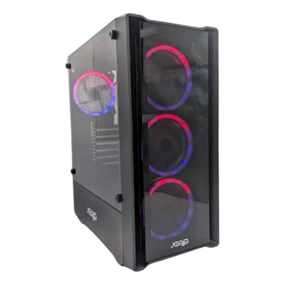Case Calax Gamer Atx Con Control Integrado + 5 Fancooler Rgb
