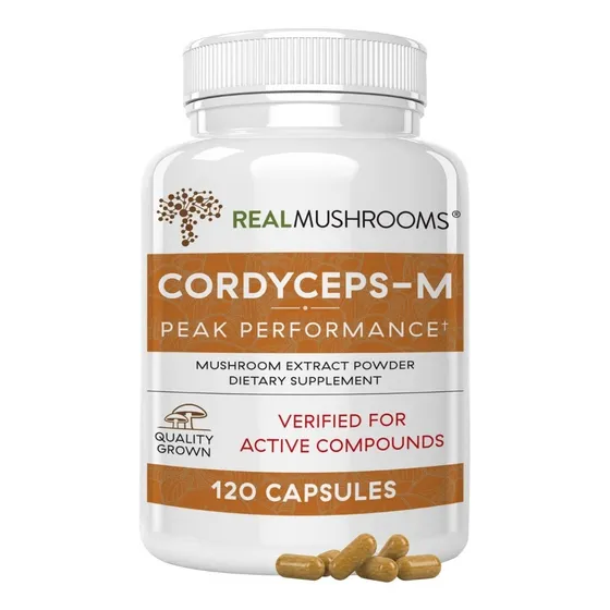 Real Mushrooms Cordyceps-m 120 Capsules Sabor Sin Sabor