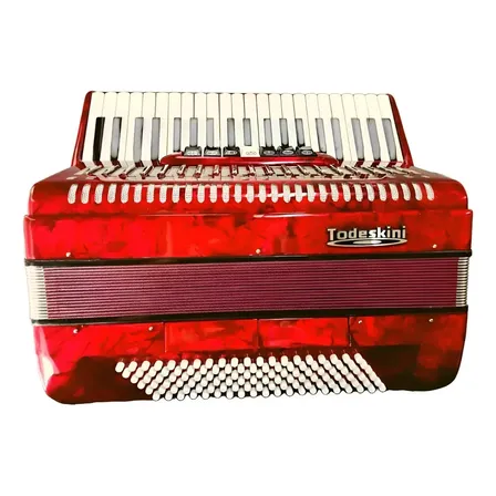 Sanfona/gaita/acordeon Todeskini 120 Baixos 7 Registros