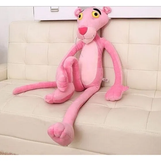 Pelúcia Pantera Cor De Rosa G.g 80cm Pronta