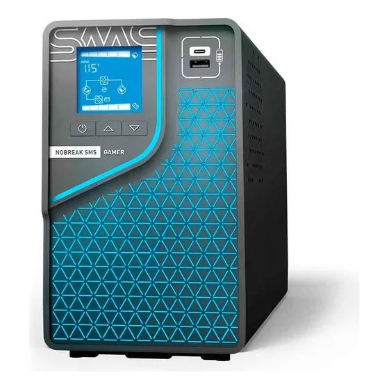 Nobreak Sms 29601 Gamer 2000va/1400w Senoidal Interativo 29601 Preto