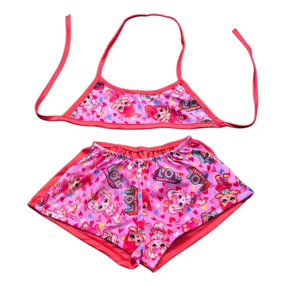 Malla Natacion Bikinis Niñas Estampadas Varios Personajes