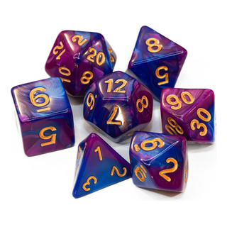 Set 7 Dados Poliédricos Dual Color Juegos De Mesa Cartas Rpg Set 7 Dados Poliédricos Dual Color Juegos De Mesa Cartas Rpg