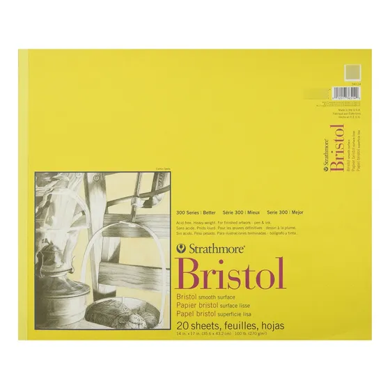 Strathmore Cuaderno Dibujo Serie 300 Bristol Papel Lisa
