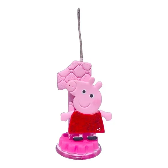 Vela Top Peppa Pig 1,2 E 3 Aninhos Festa, Aniversario