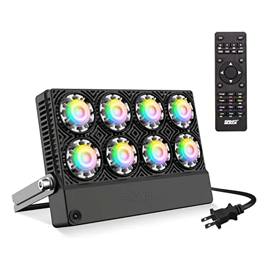 Luz De Inundación Led Rgb Que Cambia De Color Para Exteriore
