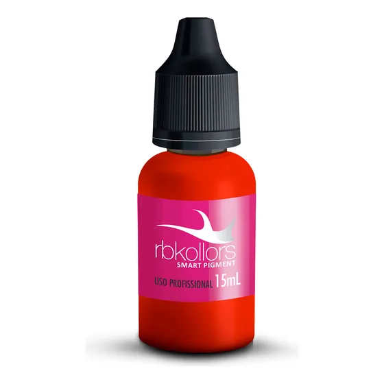 Pigmento Hot Laranja Micropigmentação 15ml  Rbkollors