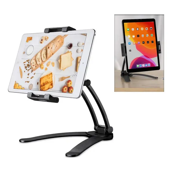 Suporte Tablet iPad E Galaxy Tab Mesa E Parede Universal 360