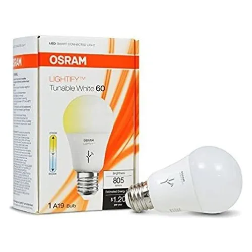 Osram Lightify A19 Led Blanco Ajustable Inteligente, Regulab