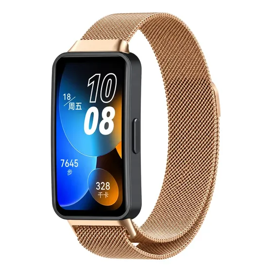 Correa Metálica Para Huawei Band 8 / Band 9 / Band 10 Nfc Rose Gold ACCESORIOS ULTIMATE