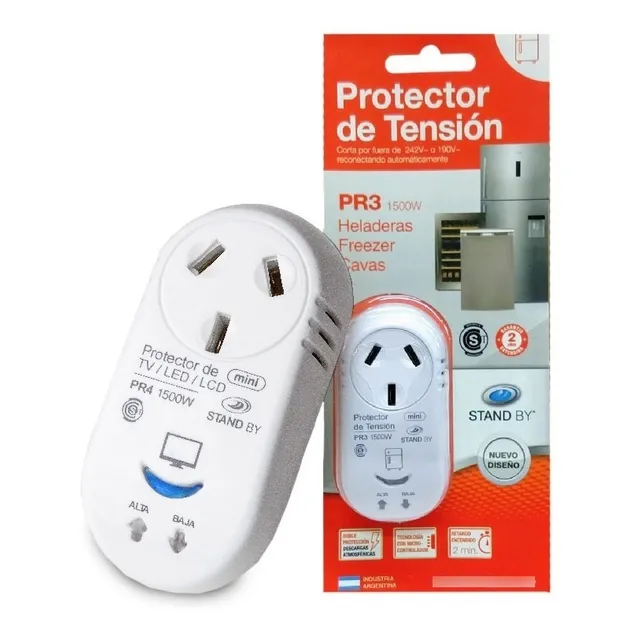Protector De Tensión Heladeras Freezer Cavas Pr3 Color Blanco