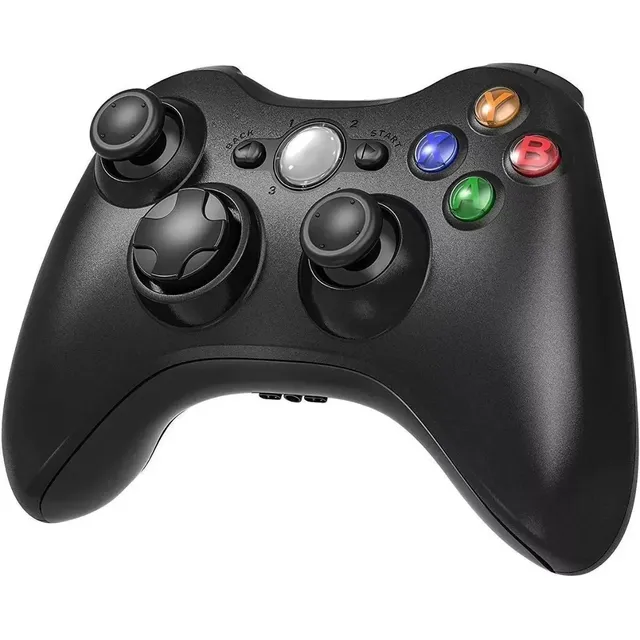 Joystick Compatible Con Xbox 360 Pc Y Ps3 Inalámbrico Negro