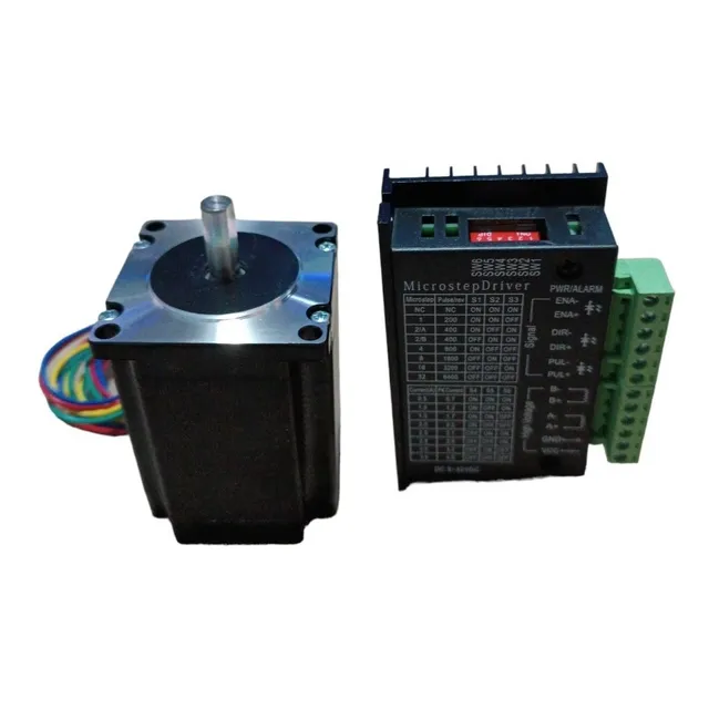 Kit Motor Nema 23 2n.m  20kg.cm Y Driver Cnc, Router, Imp 3d