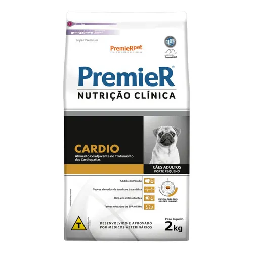 Ração Premier Nutrição Clínica Cardio Cão Porte Pequeno 2kg