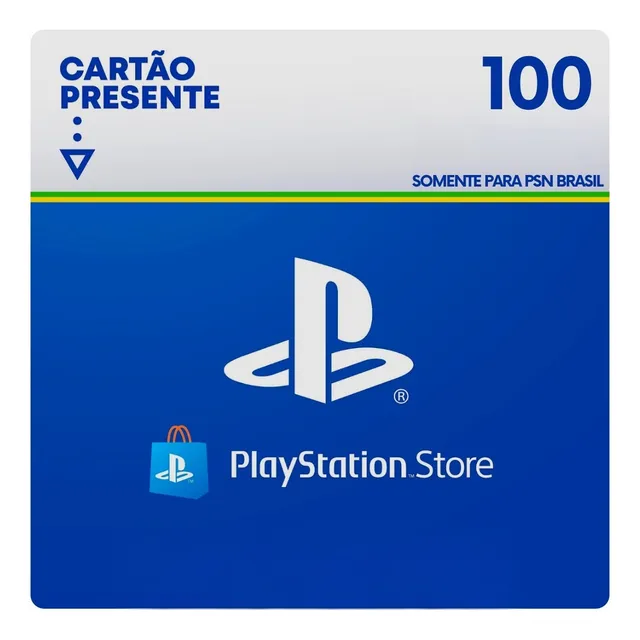 Cartao Playstation Psn Gift Card Br R$ 100 Reais