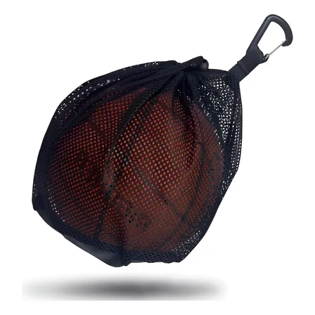 Bolsa De Malla Para Pelotas Con Cremallera Y Clip Metálico