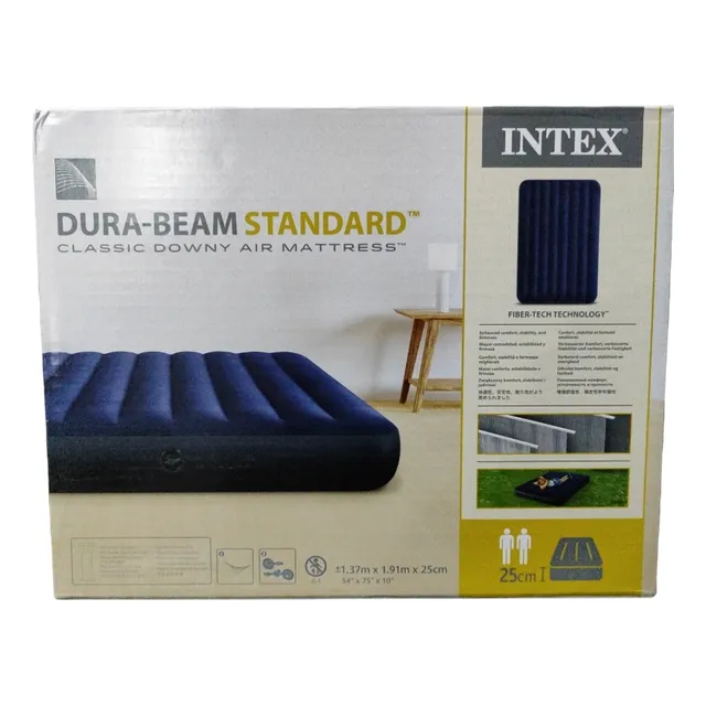 Colchón Inflable Queen Matrimonial Intex 1.91m X 1.37m