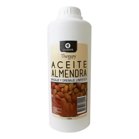 Aceite Almendra Para Masaje Linfático Y Relajación Litro Cvl