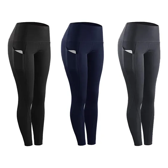 Set X3 Calzas Deportiva Larga Dama Con Bolsillo - El Rey 