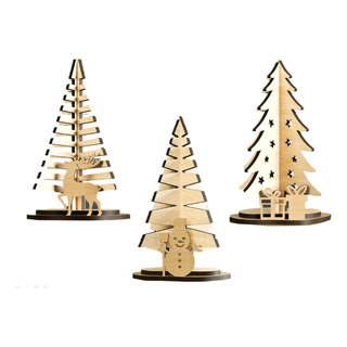 3 Arboles De Navidad Mdf 3 Mm 18 X 12 Cm Para Casa Y Oficina 3 Arboles De Navidad Mdf 3 Mm 18 X 12 Cm Para Casa Y Oficina