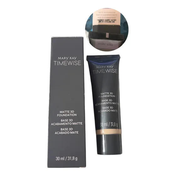 Mary Kay Base 3d Acabamento Mate Time Wise
