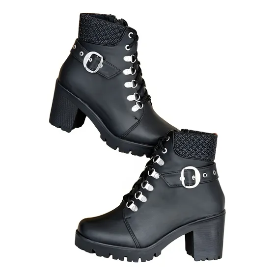Botines Para Damas Con Tacones Moda Colombiana 
