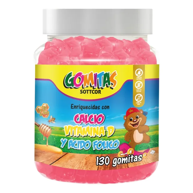 Calcio Para Niños Gomitas Sottcor 100gr Chicle