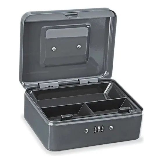 Caja Menor Metalica De Seguridad Dinero Marca Arnik De Clave