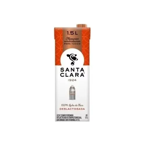 Leche Santa Clara Deslactosada 1.5 Lt Pack Con 6 Piezas