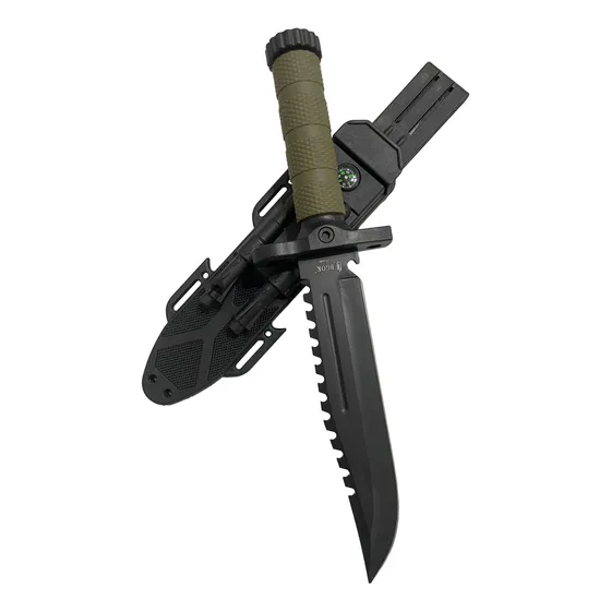 Cuchillo Táctico Pedernal Supervivencia Militar Funda Rígida