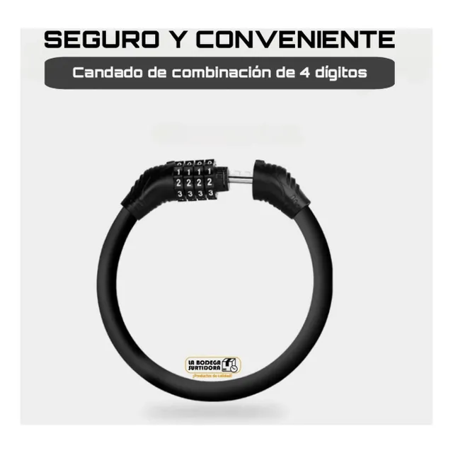 Candado Guaya Llave Seguro Para Bicicleta Moto 